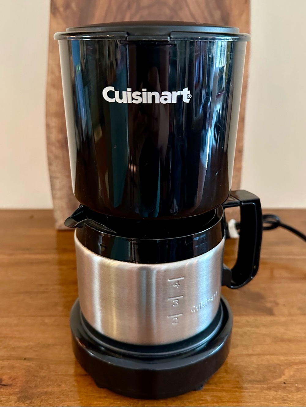 Cuisinart DCC-450 4 Cup Coffee Maker Black With Stainless Steel Carafe